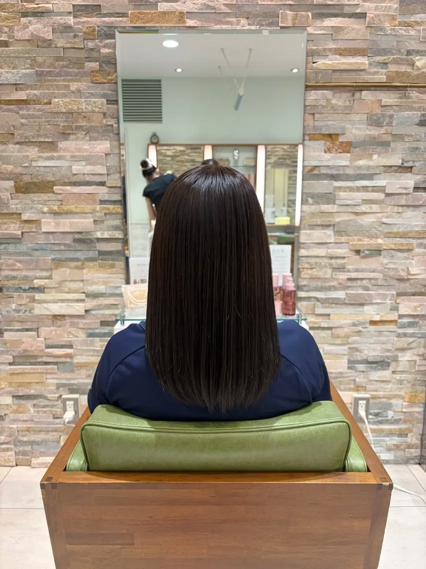 セミロング カラーモデル募集中✨ 市岡穂華のヘアスタイル