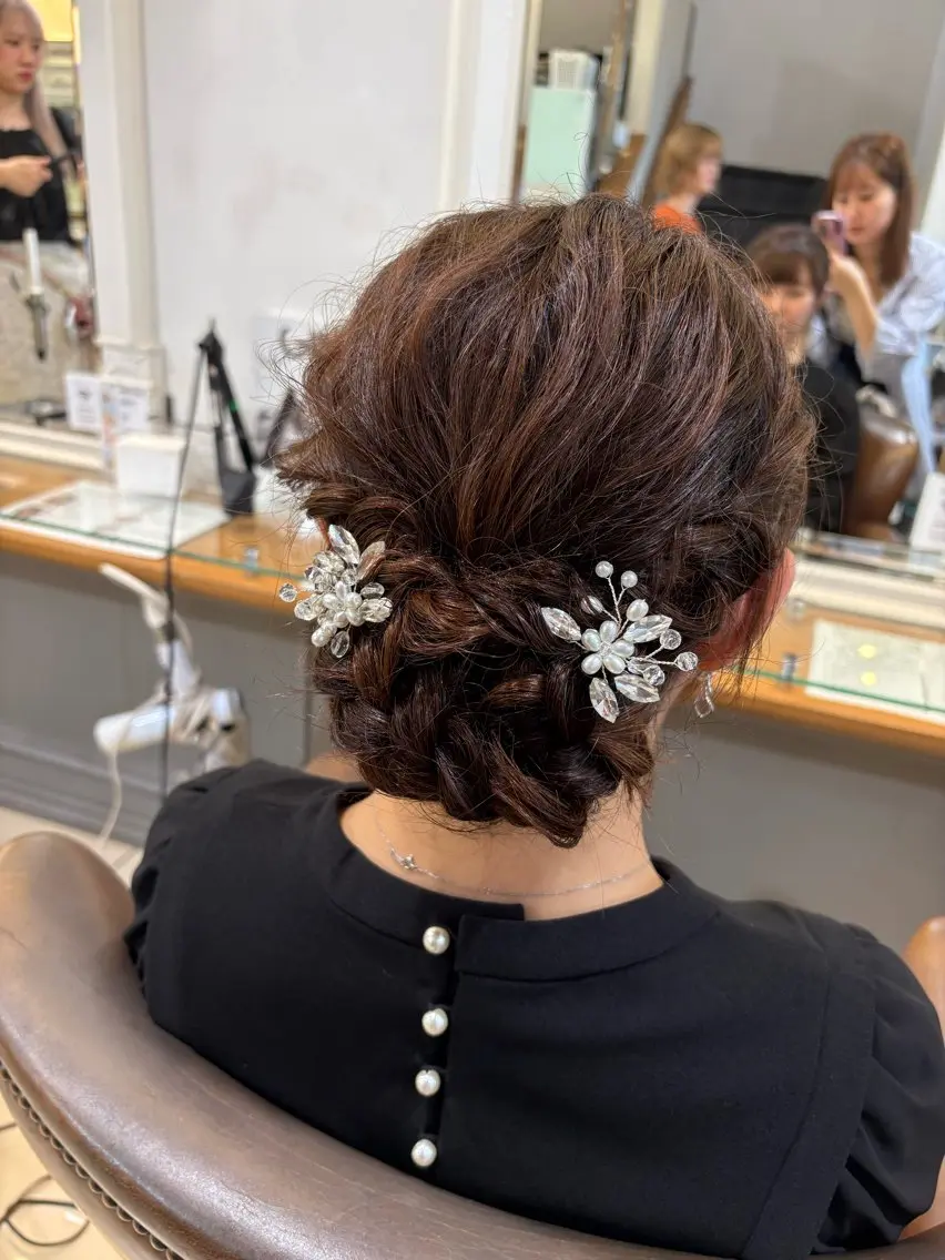 ヘアアレンジ 韓国ヘアー🇰🇷 MIWAのヘアスタイル