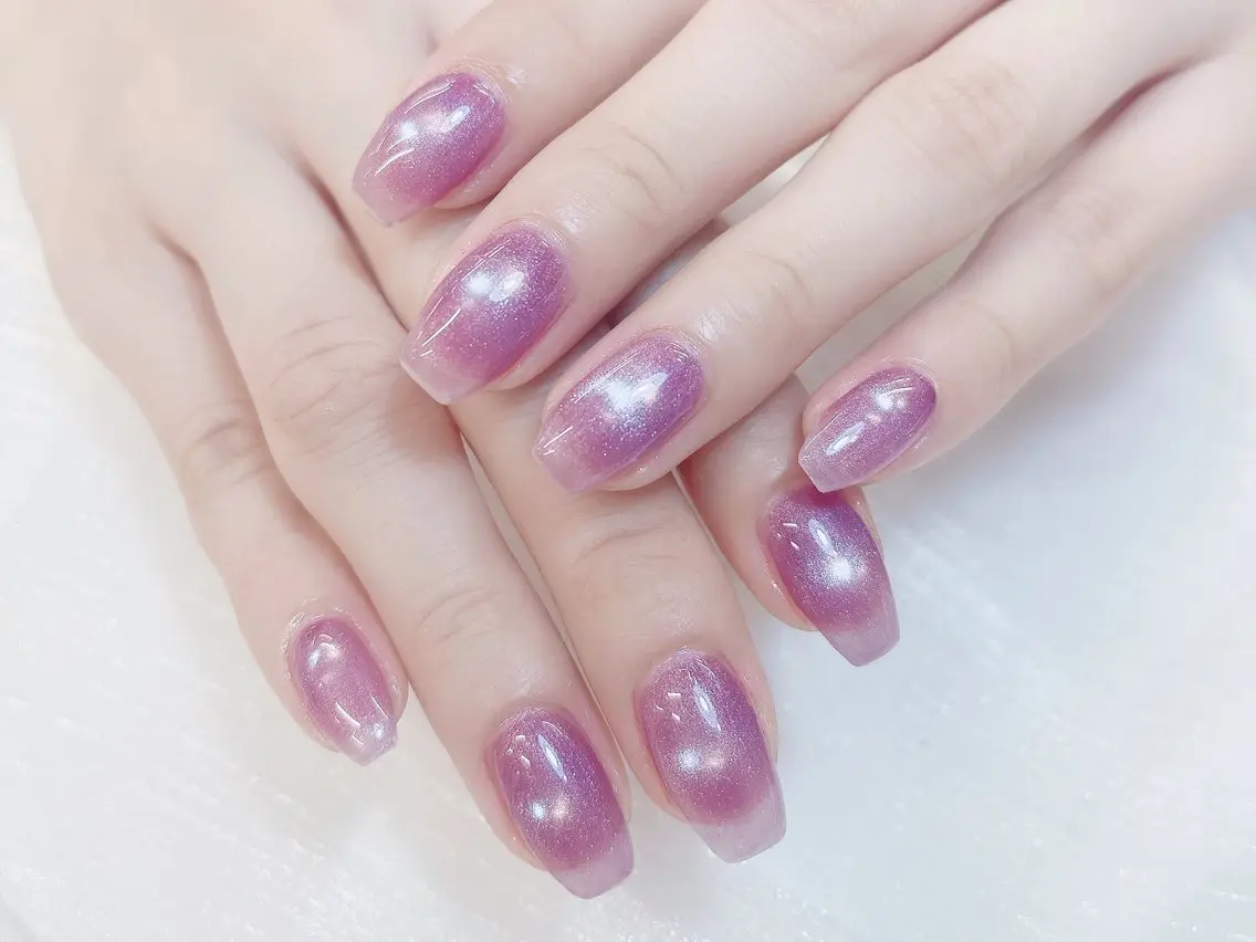 ネイル チークネイル 成人式 フレンチネイル グラデーション 氷ネイル・うるうるネイル ハンドネイル DUO MI nail salonのネイルデザイン