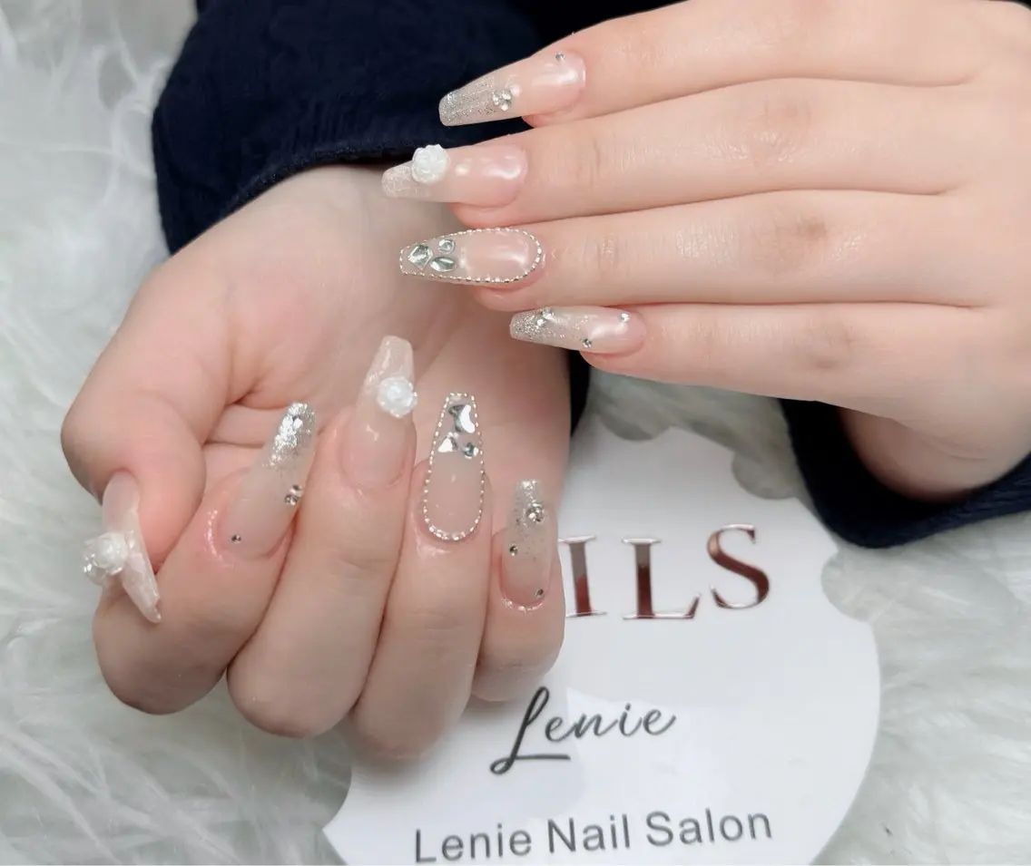 ネイル アートネイル 韓国ネイル 持ち込み ワンホンネイル ハンドネイル Lenie Nail Salonのネイルデザイン