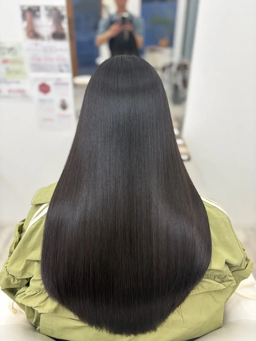 ロング 髪質改善 縮毛矯正 トリートメント SHO担当髪質改善 東加古川アーティブのヘアスタイル