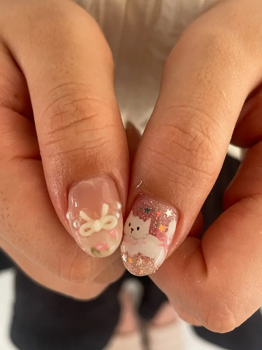ショート ハンドネイル LBnail.sae /おえかきネイルのネイルデザイン