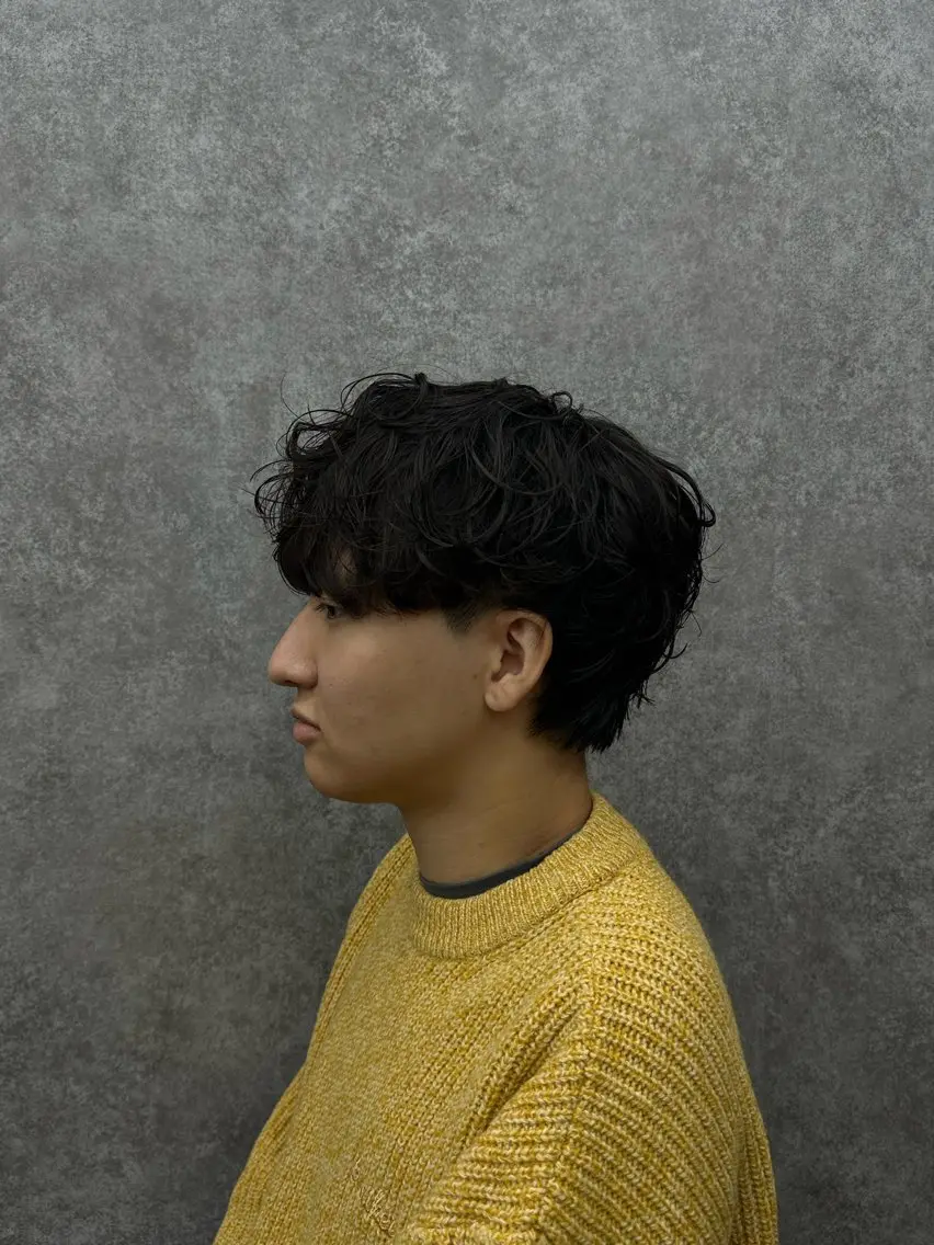 ショート パーマ カット パーマ ヘアセット 🔥フェザーパーマ 特化🔥勇斗のヘアスタイル