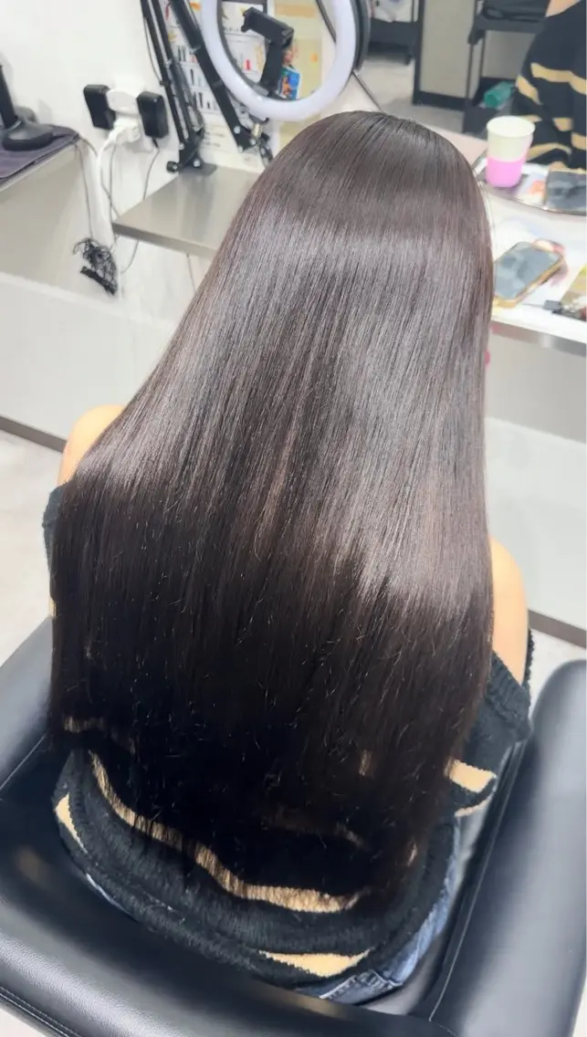 ロング ♥韓国カラー うる艶 久留米 YUI♥のヘアスタイル
