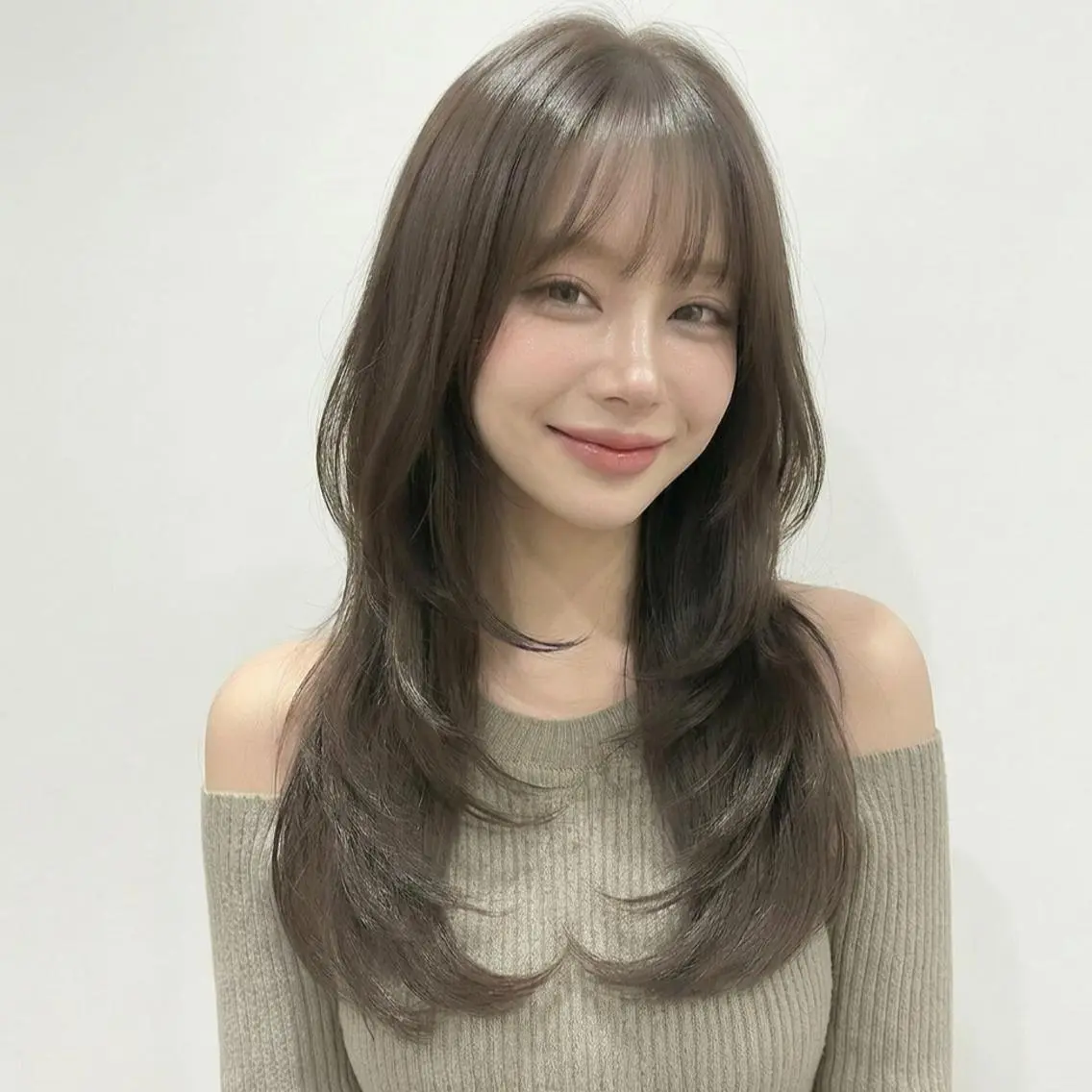 ロング レイヤーカット/韓国 🤎きのした いちかのヘアスタイル