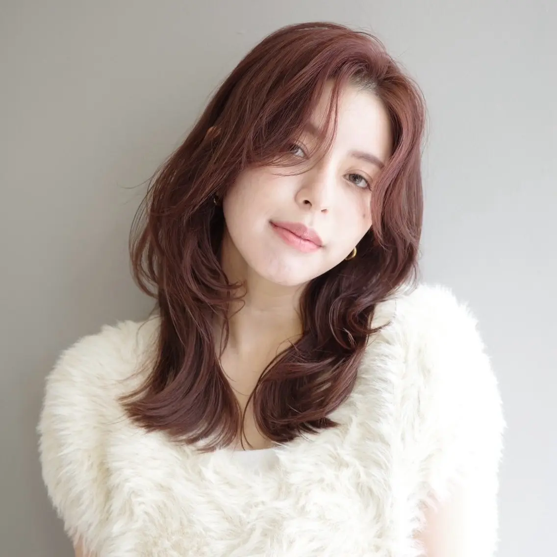セミロング ヘアカラー トリートメント 韓国ヘア/ 髪質改善特化谷名勇輝のヘアスタイル