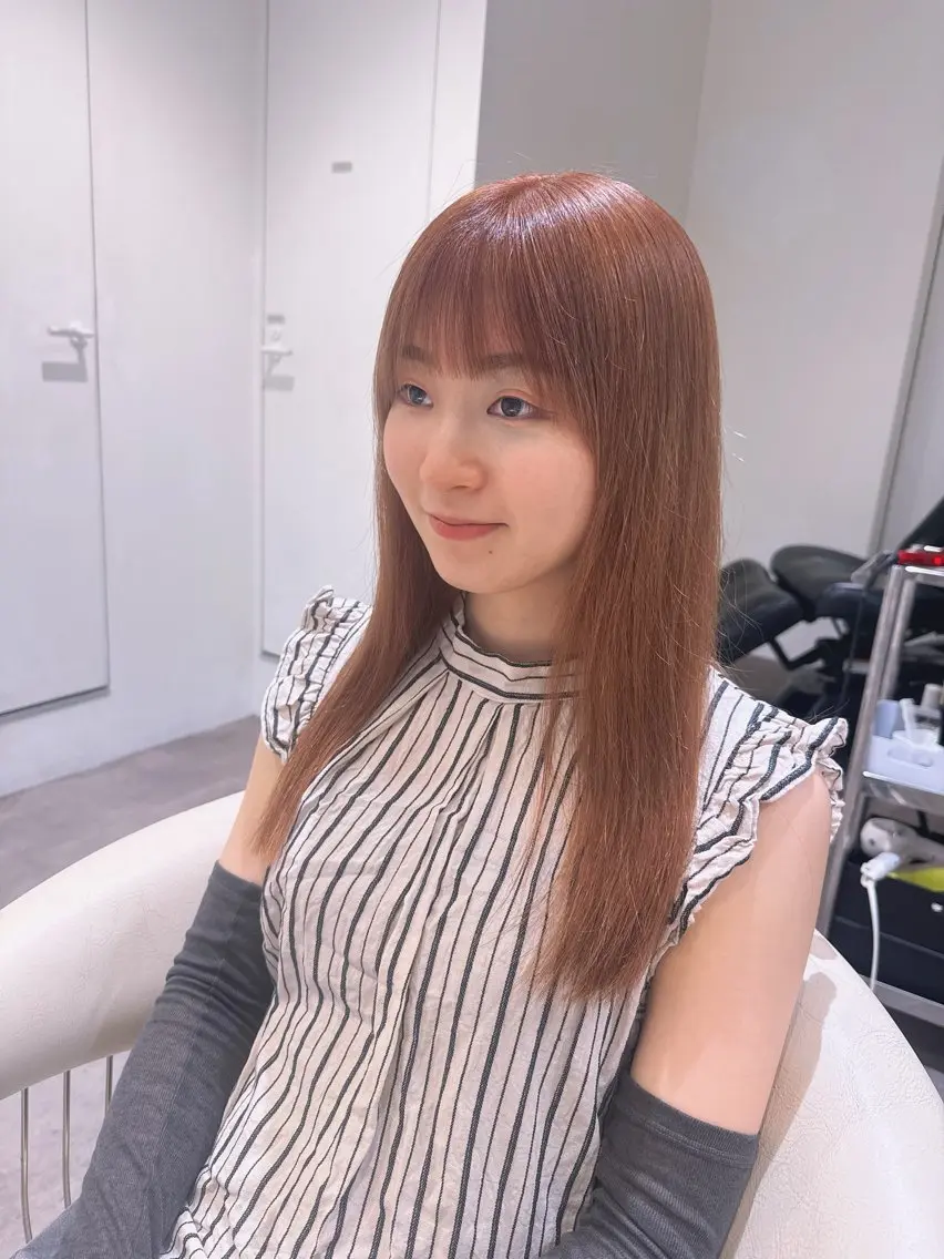 ミディアム カラー ベージュカラー ブリーチ ケアブリーチ 透明感カラー オレンジ カット ヘアカラー 💎透明感カラー特化 💎TAISEIのヘアスタイル