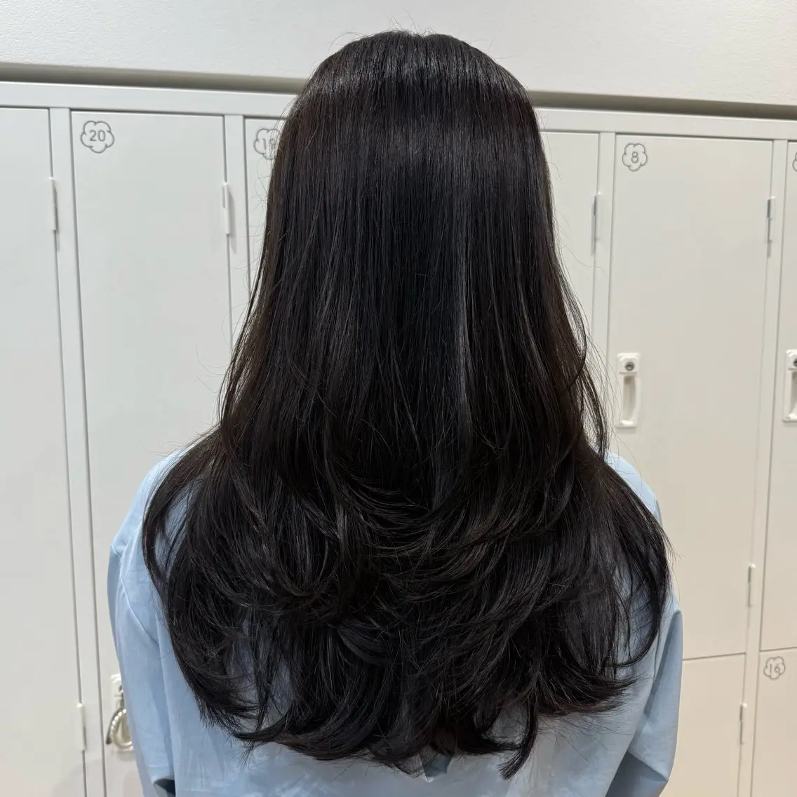 ロング カラー ヘアアレンジ キヨミ 韓国レイヤーカットのヘアスタイル