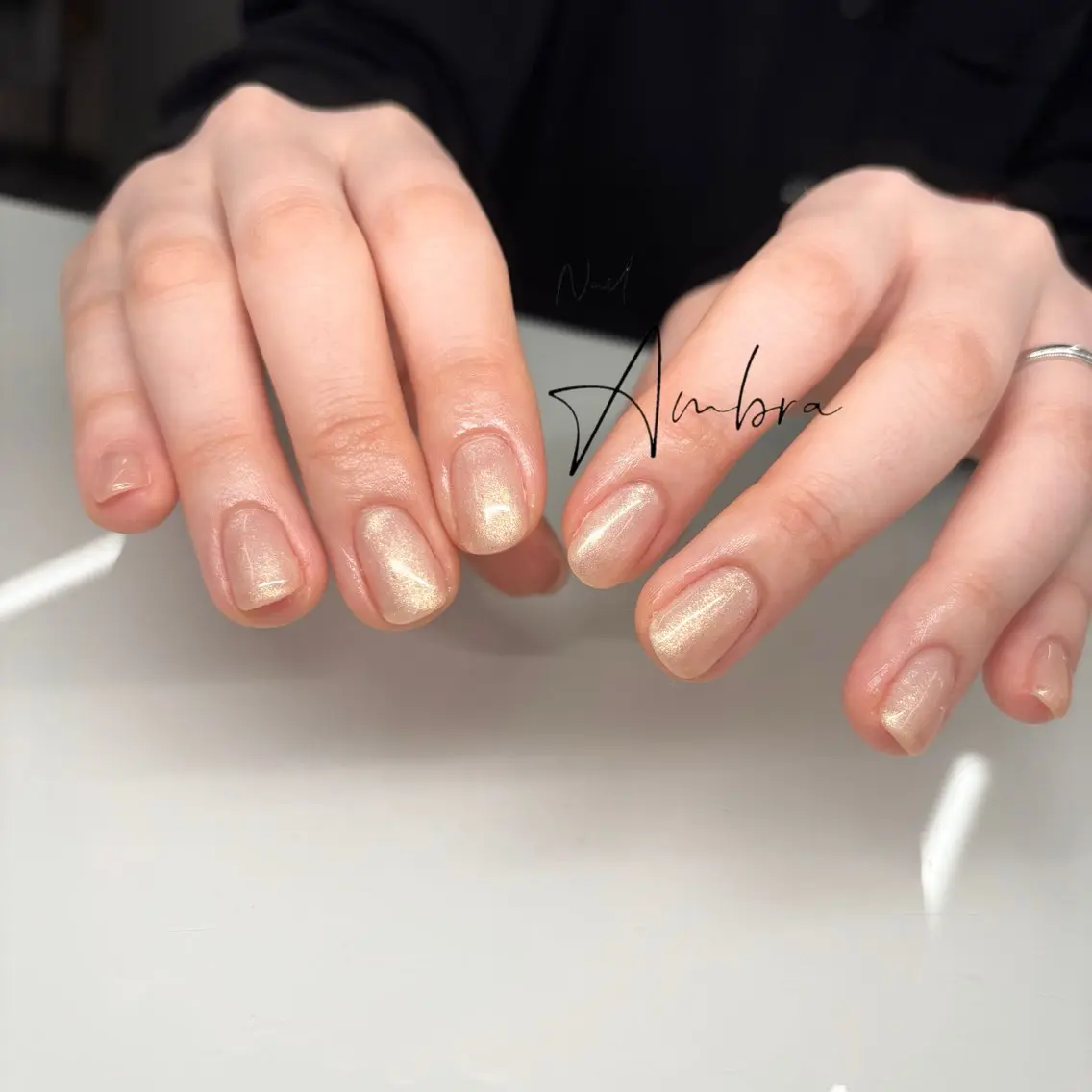 ネイル ラメ(グリッター) ワンカラーネイル Nail Ambra 小山のネイルデザイン