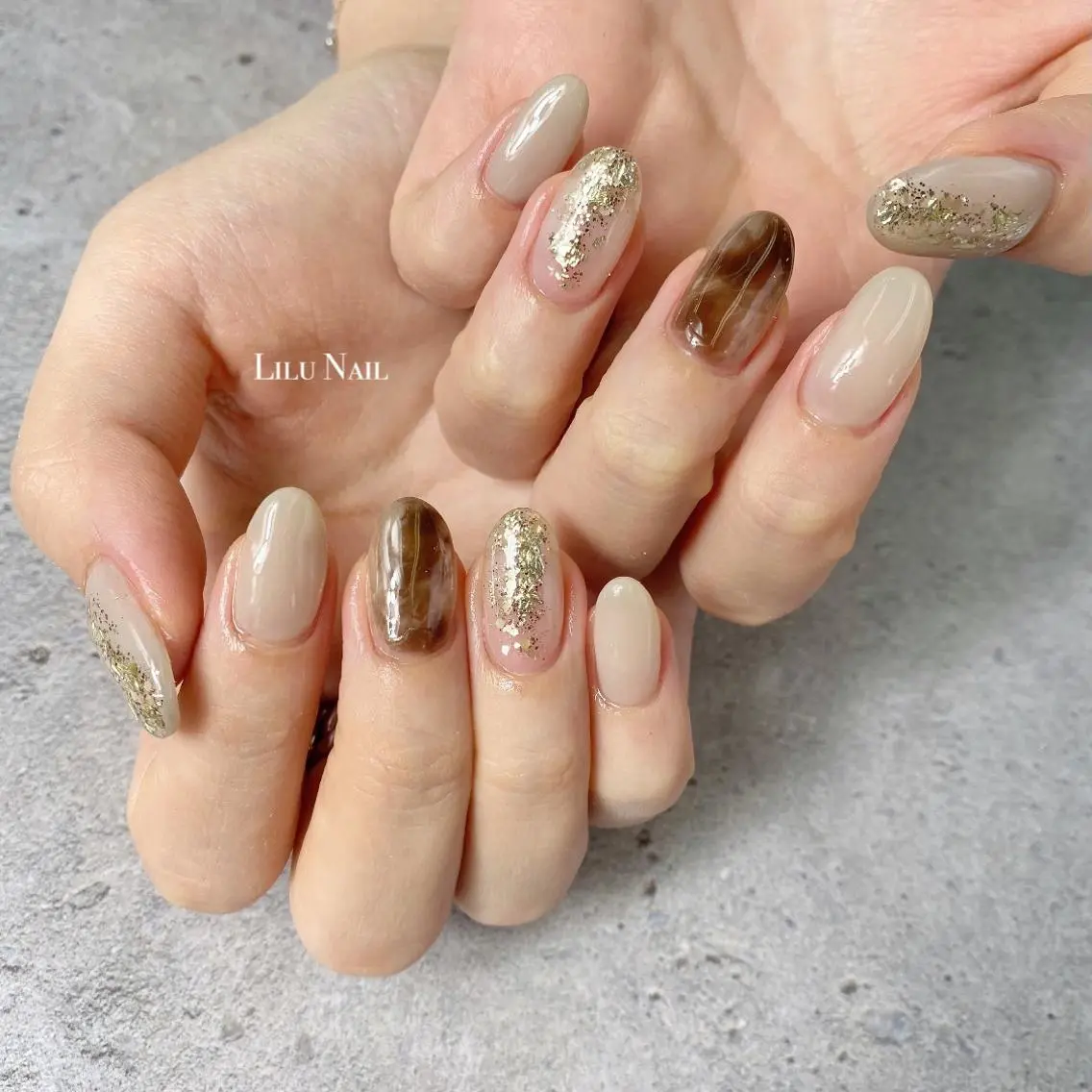 ネイル ニュアンスネイル モチの良さ◉ フィルインネイル♡のネイルデザイン