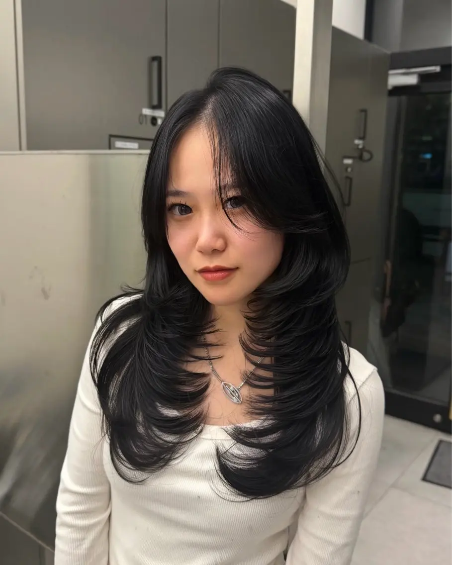 ロング レイヤーカット カット ヘアカラー トリートメント 大人レイヤー/艶髪 🥥🌴TOMONAのヘアスタイル