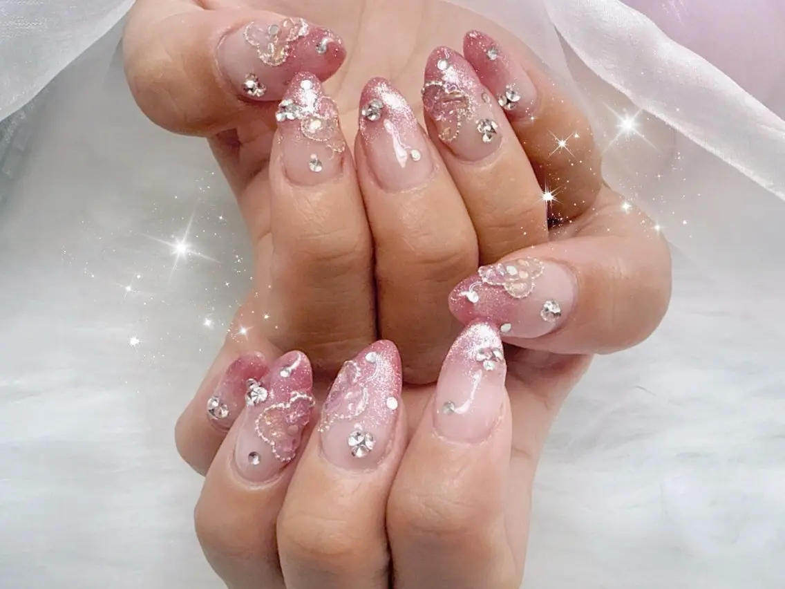 セミロング ハンドネイル Lili Nail Studio西荻窪店のネイルデザイン