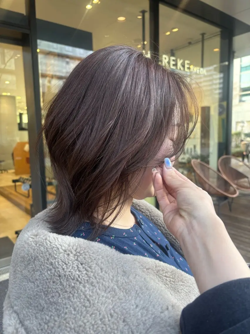 ミディアム くびれヘア 無料パーマモデル募集 /立川/ユウリのヘアスタイル
