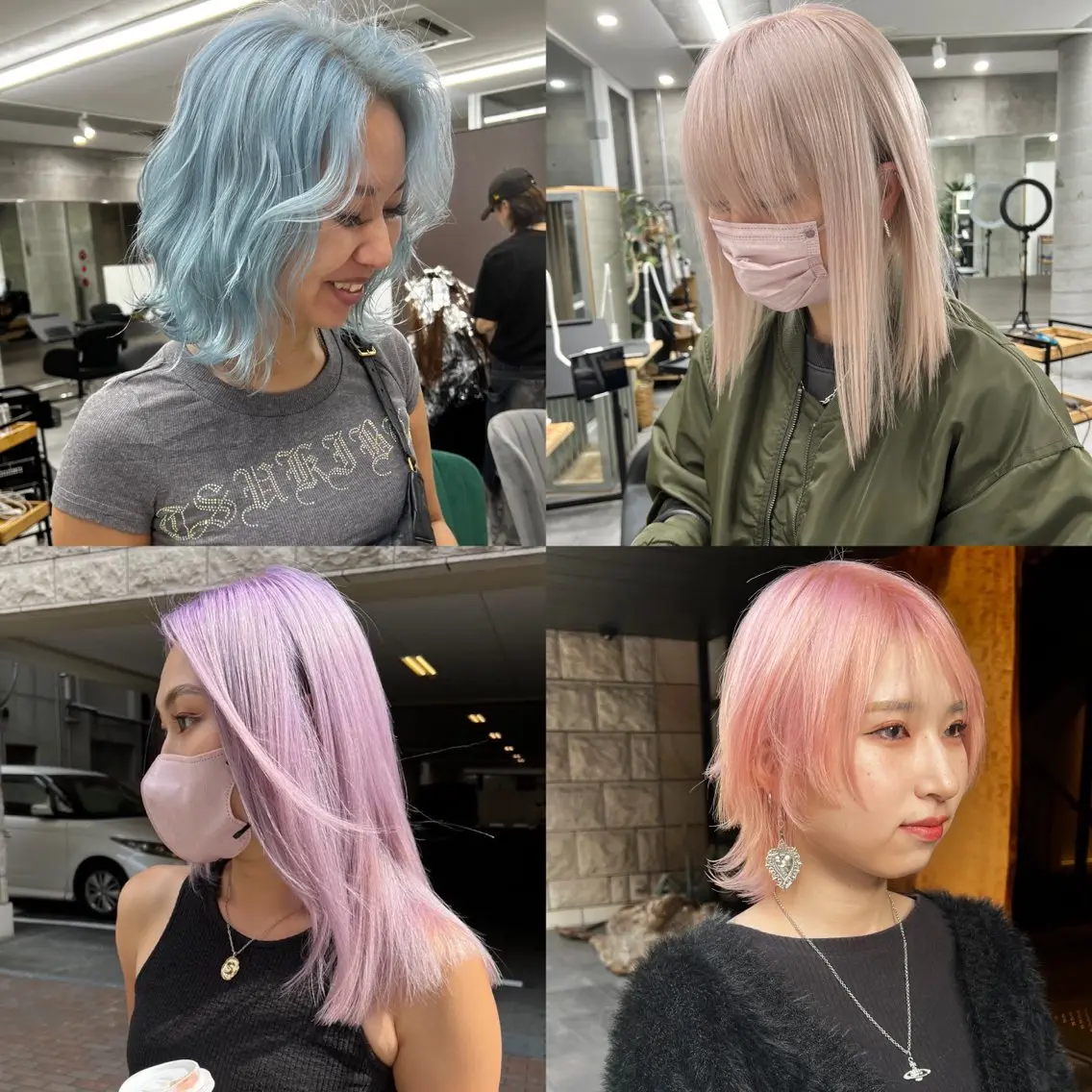 カラー バレイヤージュ ブリーチ ケアブリーチ ダブルカラー ハイライトカラー welring hair salonのヘアスタイル