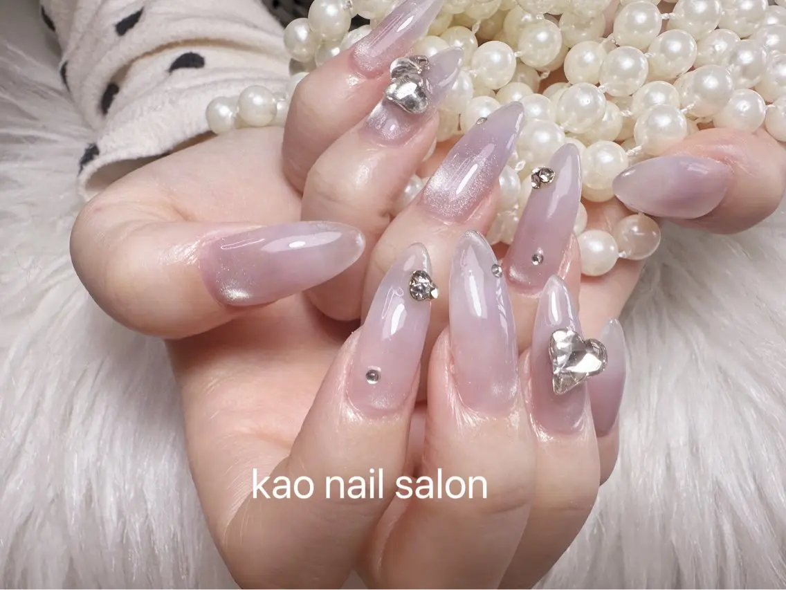ネイル ハンドネイル kao nail マグネット/長さだしのネイルデザイン