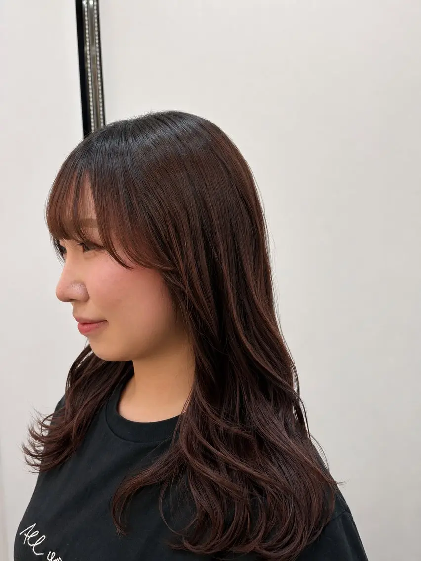 ミディアム カット 縮毛矯正 eL横浜west☆ KORINのヘアスタイル