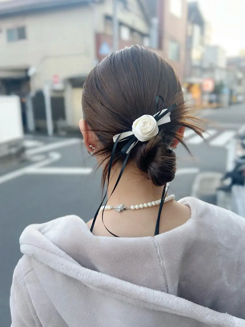 ヘアアレンジ ヘアセット ayu omochaのヘアスタイル