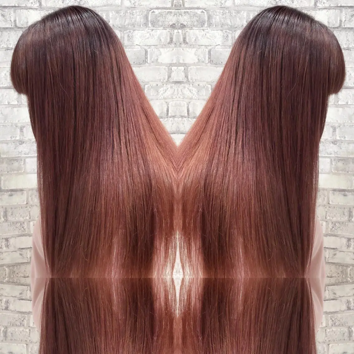 ロング カラー ヘアアレンジ ブリーチ グラデーションカラー ピンクカラー カット ヘアカラー トリートメント 秋山 幸太のヘアスタイル