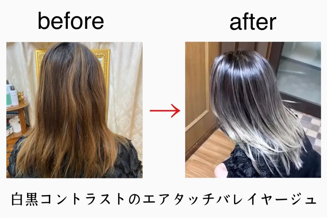 ロング カラー バレイヤージュ デザインカラー ハイライトカラー ハイライト レイヤーカット 究極の艶髪! 艶神!大矢祥央のヘアスタイル