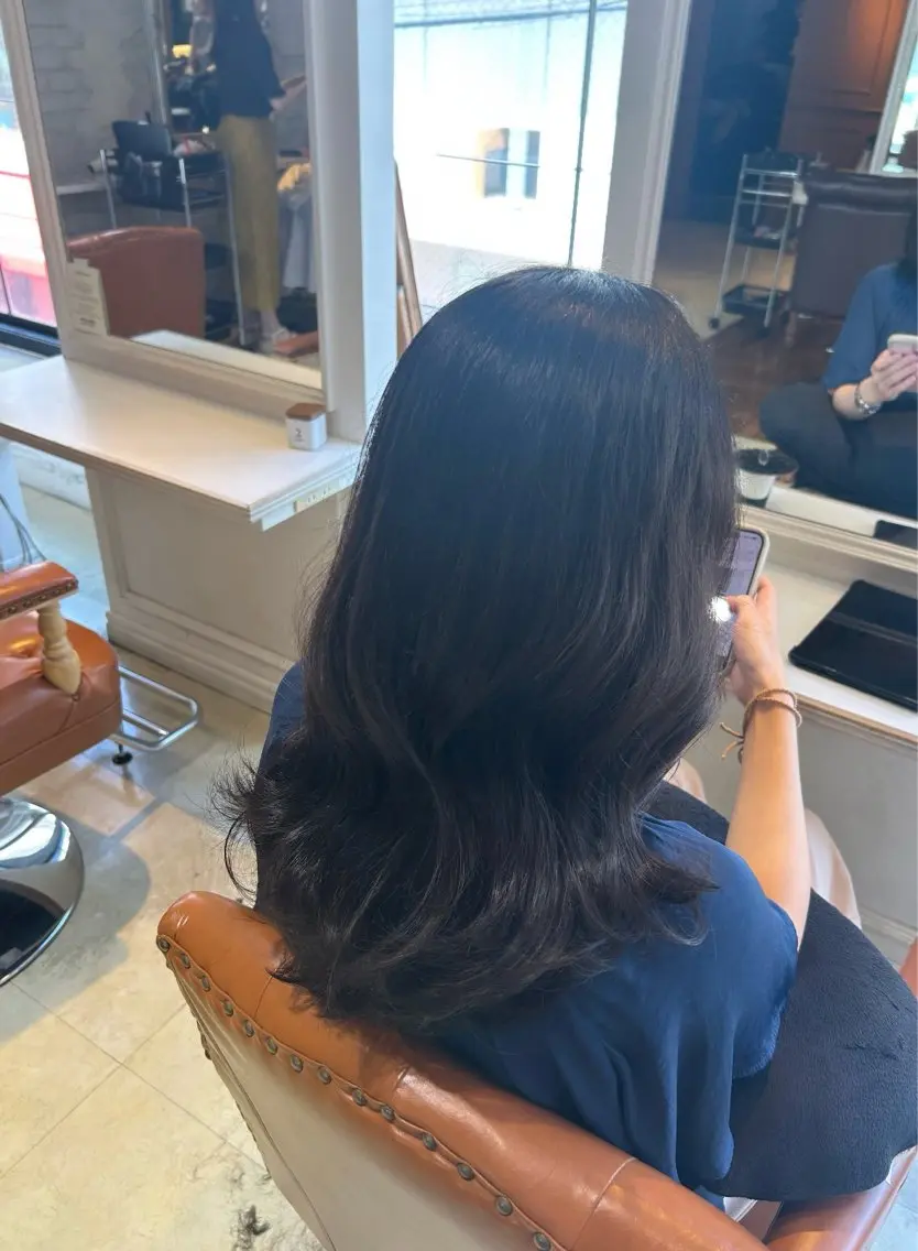 ミディアム 山本美月♥️艶カラー 🐻暖色カラー♥️のヘアスタイル