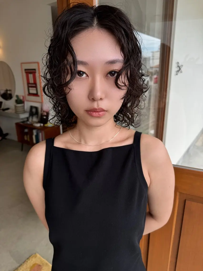 ショート パーマ カット パーマ 中嶋勇太／ストレート ／パーマ／松阪のヘアスタイル