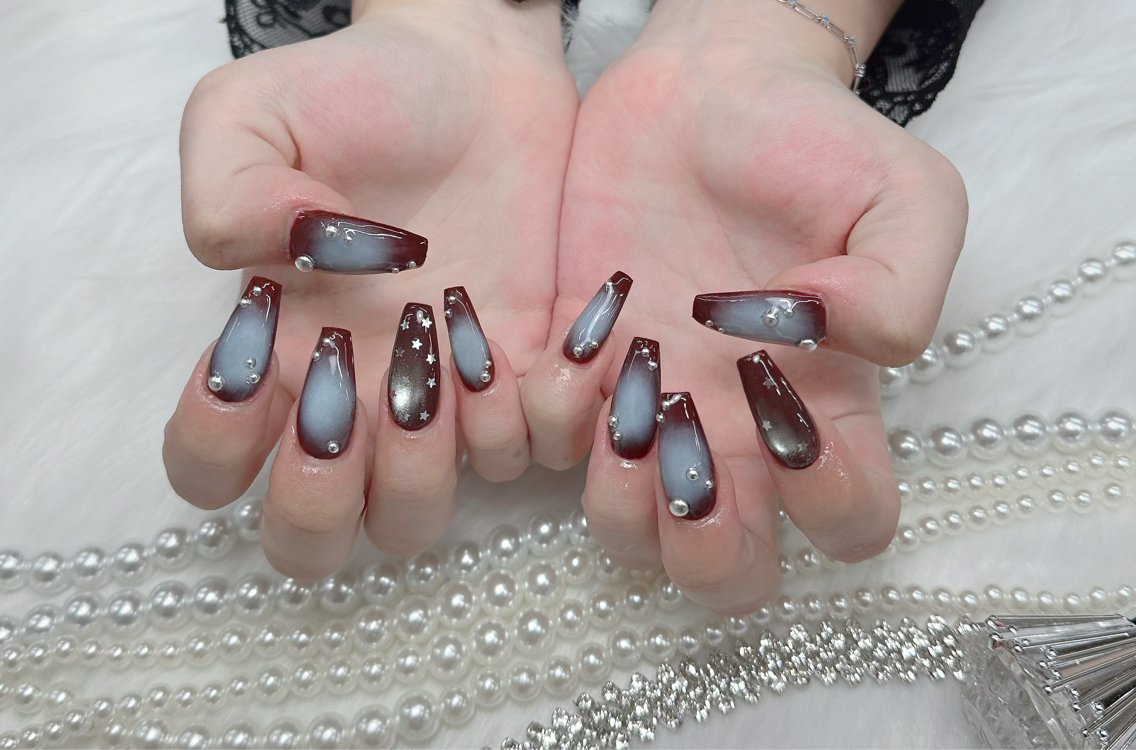 ネイル アートネイル ジェルネイル 韓国ネイル ニュアンスネイル ハンドネイル Luna Nail.Novaのネイルデザイン
