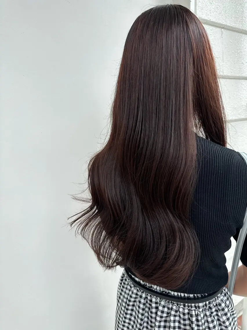 ロング カット ヘアカラー ヘッドスパ 相原 百華のヘアスタイル