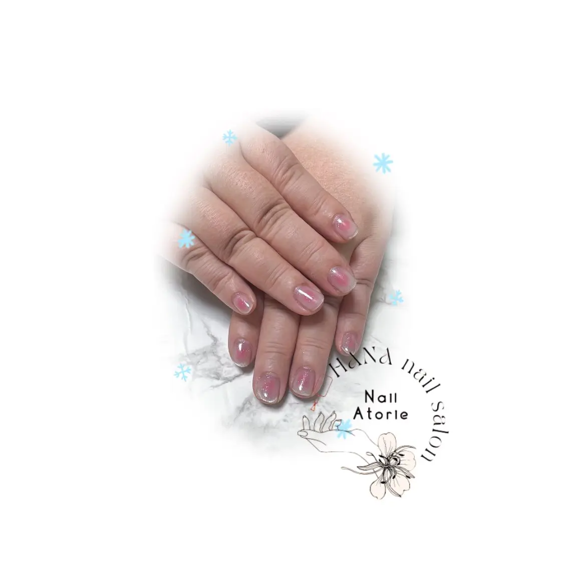 ネイル マグネットネイル シンプルネイル ハンドネイル HaNA 　nail salonのネイルデザイン