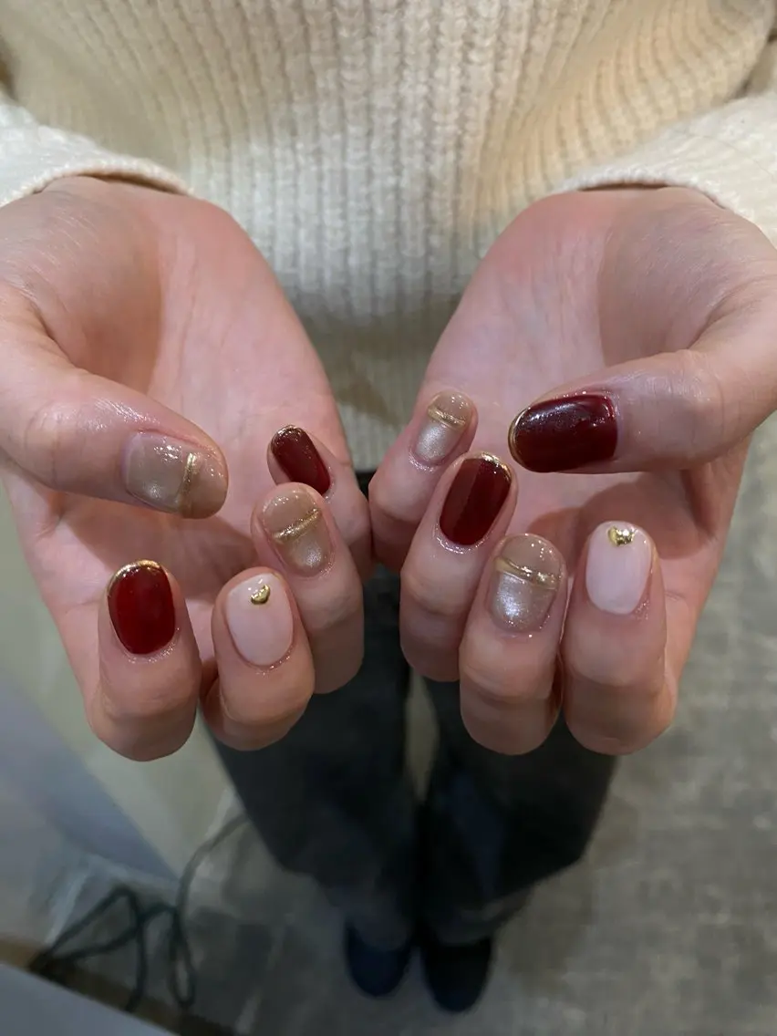ネイル 冬ネイル クリスマス 栗林 実莉のネイルデザイン