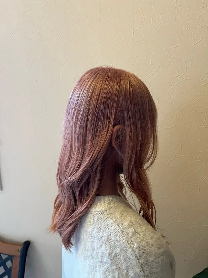 ミディアム カラー うるツヤ髪ハイトーン /けーすけのヘアスタイル