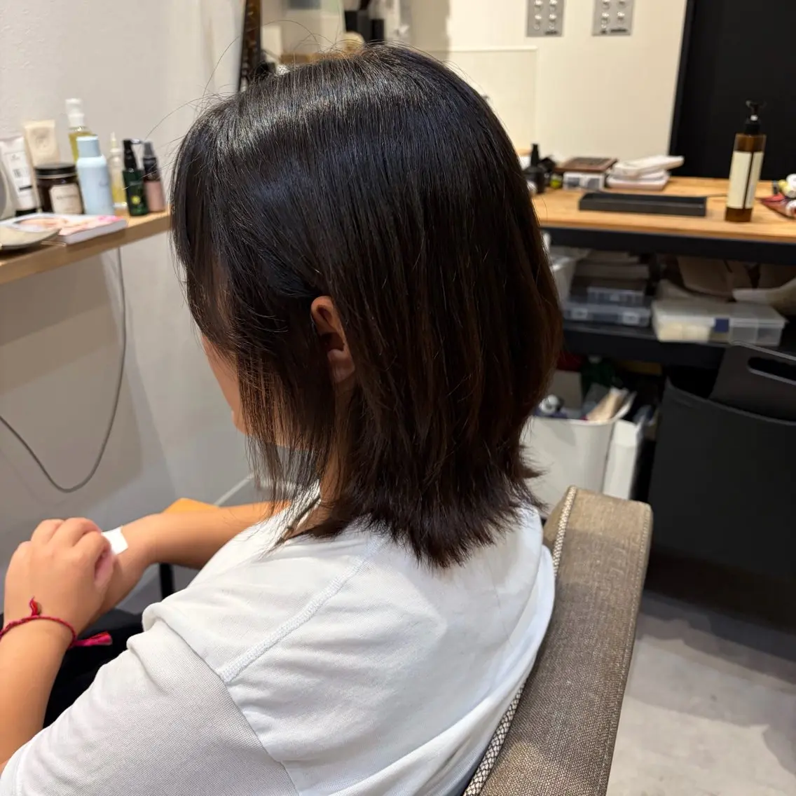 ミディアム 森 まりのヘアスタイル
