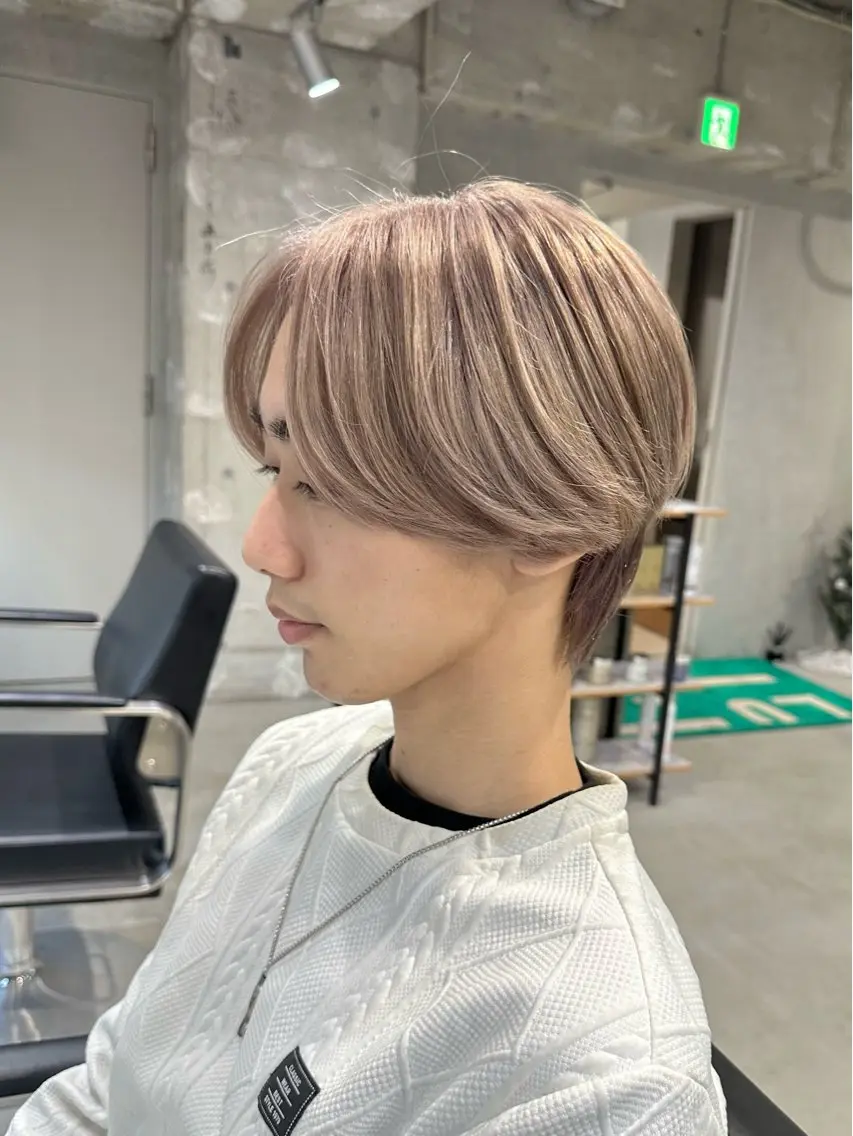 カラー メンズ ヘアカラー 長根 遥斗のヘアスタイル
