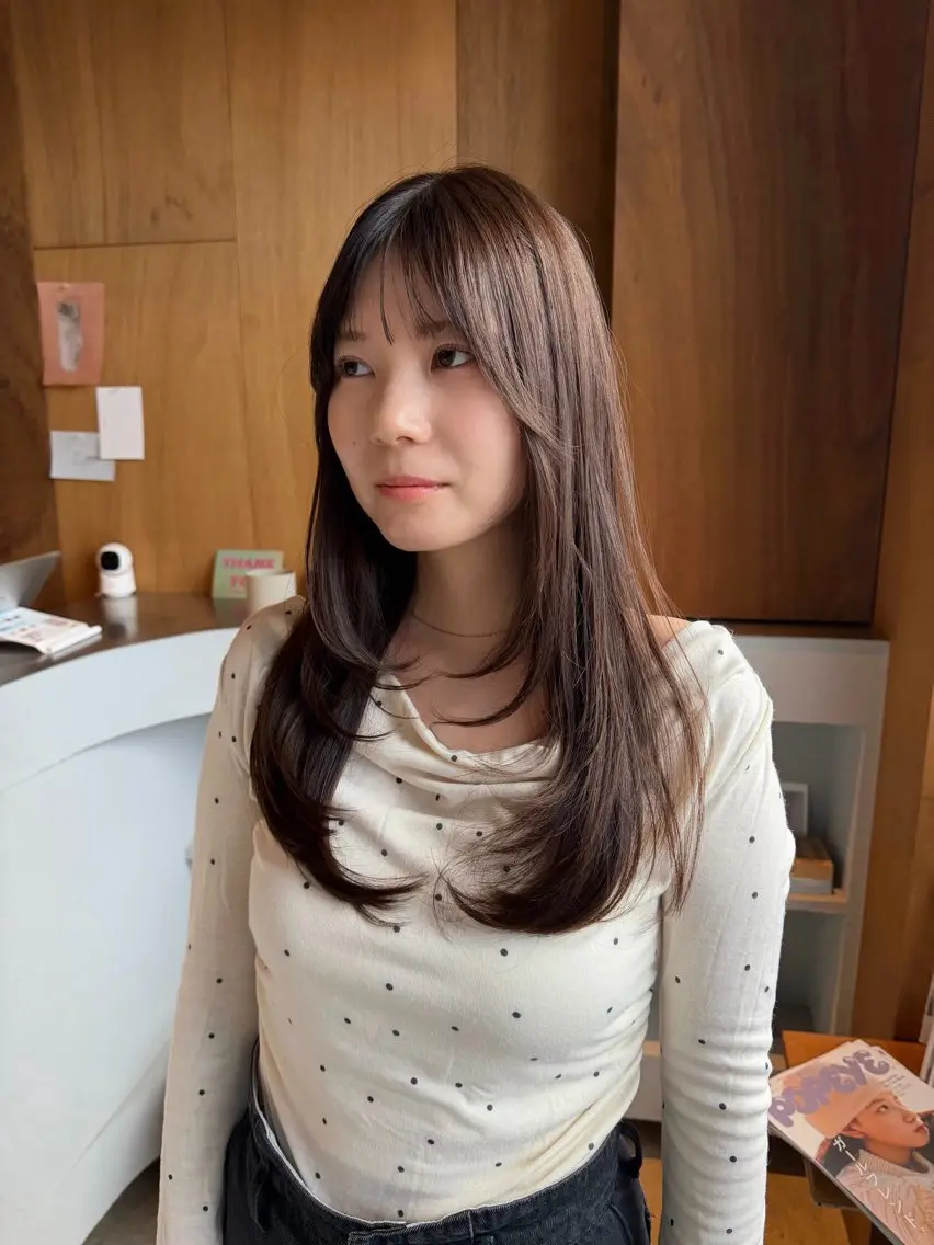 セミロング カラー レイヤーカット cocoro /レイヤーカットのヘアスタイル