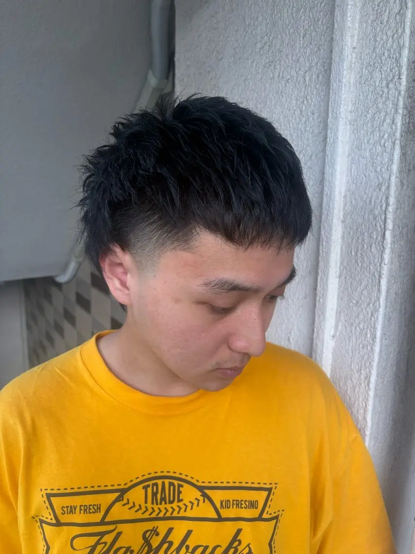 ショート マレットヘア ショートヘア カット 中目黒メンズカット 佐藤京介のヘアスタイル