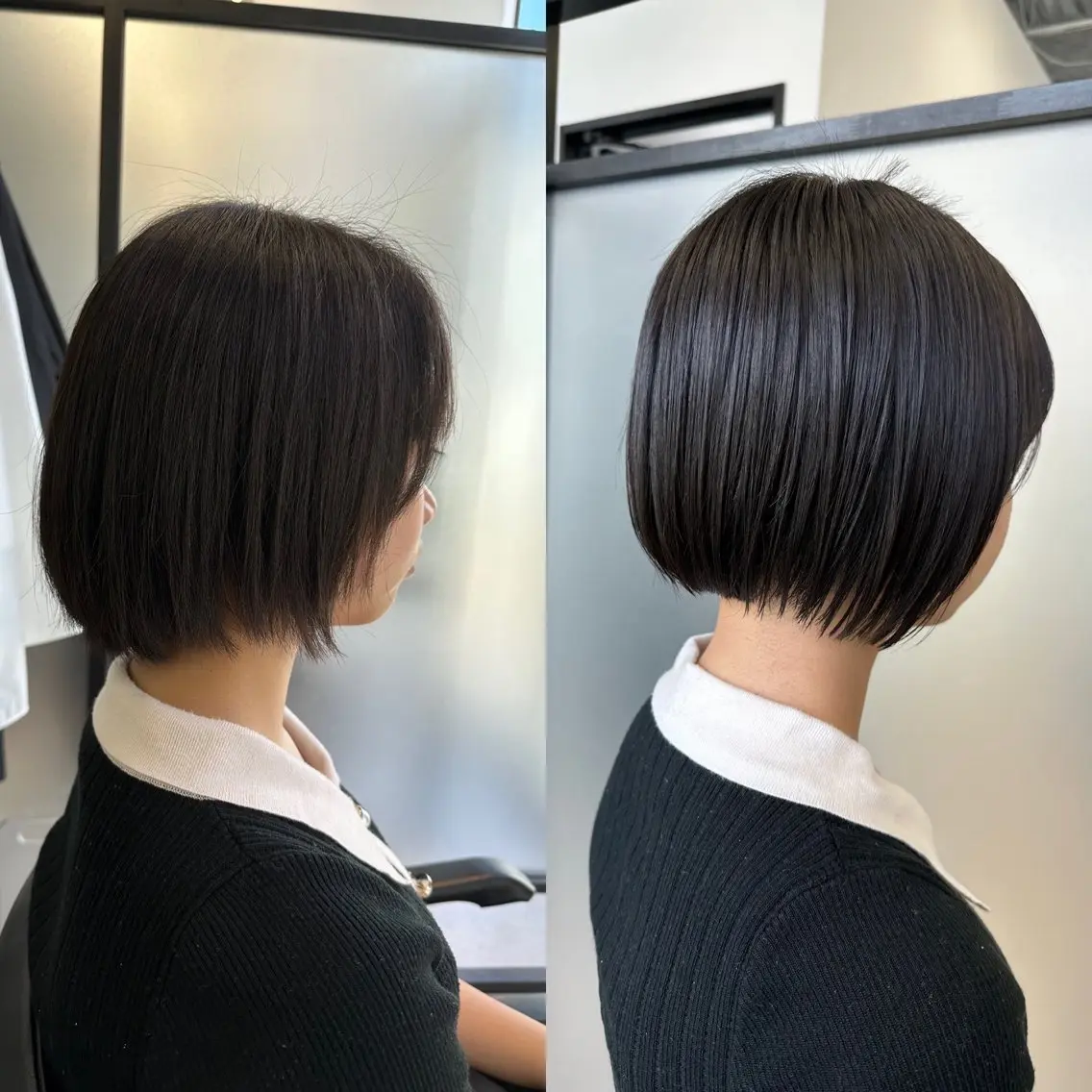 ショート ボブ 大人女性の髪質改善 🫧鷹司郎のヘアスタイル