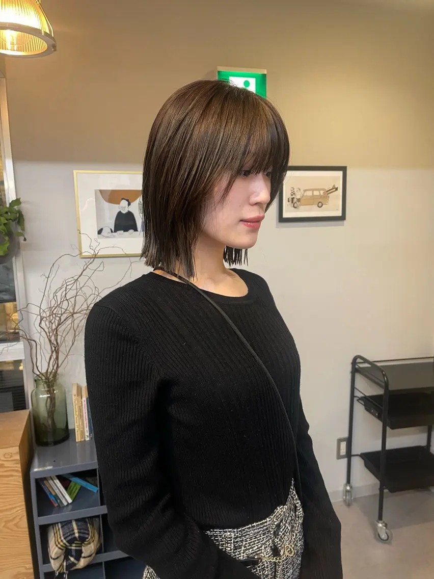 🌈人気No.3🌈【似合わせカット+透明感カラー+集中補修5stepトリートメント】ボブ/レイヤーボブの写真