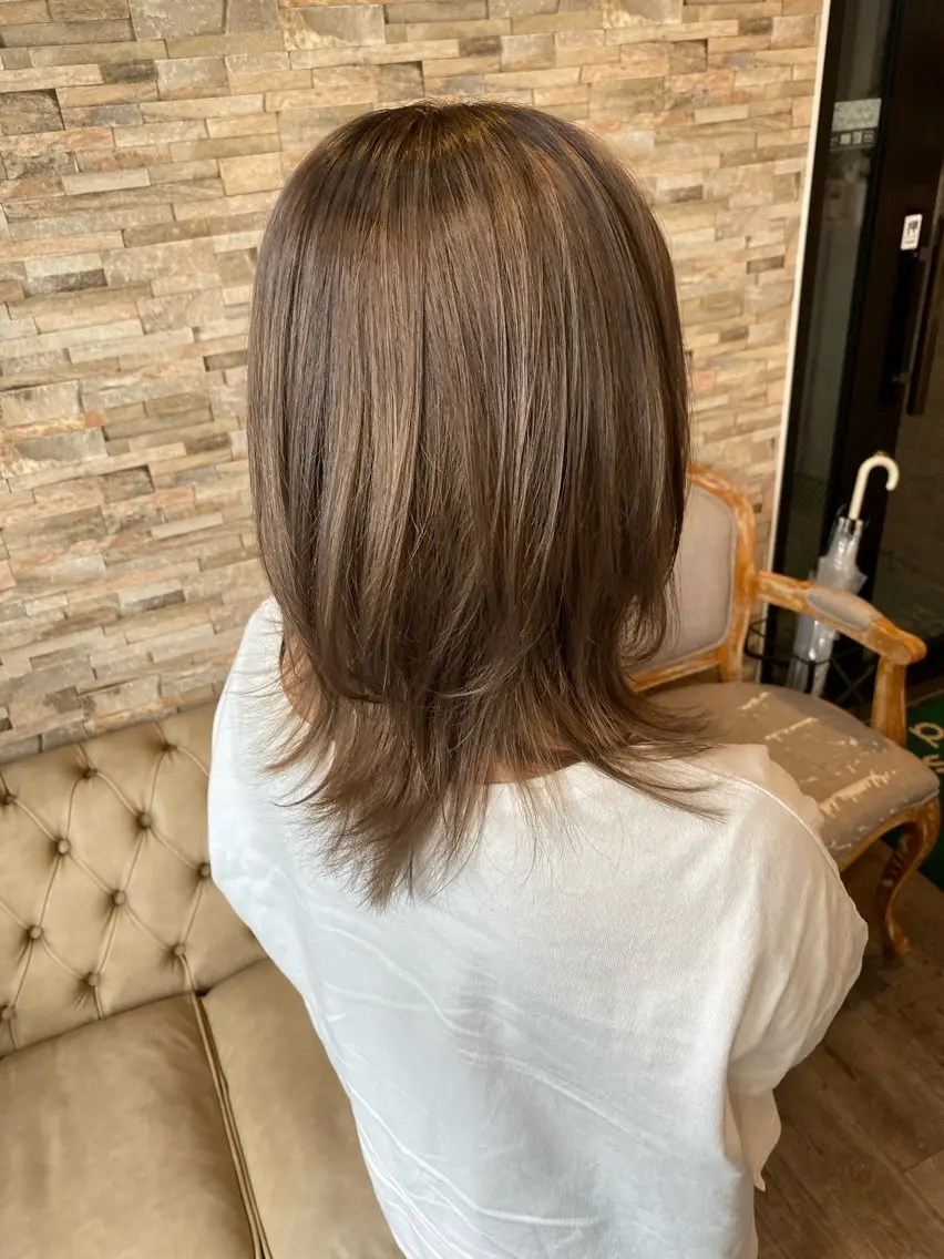 カラー ベージュカラー サイトウ 南柏のヘアスタイル