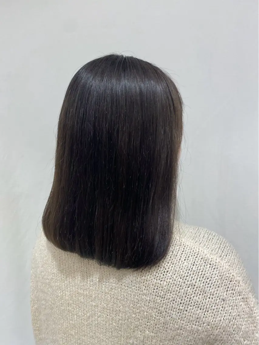 自然な仕上がりグレイカラー‎❤️〈白髪染め〉ロングの方🎀の写真