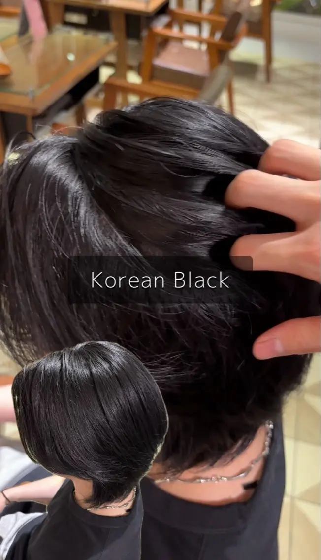 カラー メンズ メンズ韓国風 黒髪 透明感カラー ヘアカラー 高橋 虎士朗のヘアスタイル