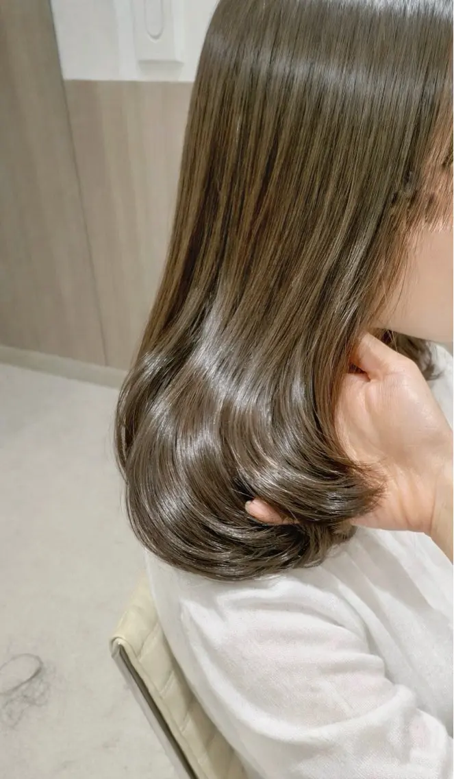 セミロング トリートメント メンズ/パーマ /レディース髪質改善のヘアスタイル
