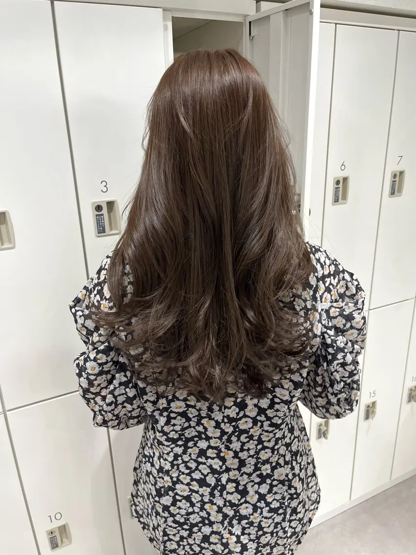 ロング カラー カット ヘアカラー 韓国ハッシュカット/ 新宿/髪質改善/岡崎のヘアスタイル