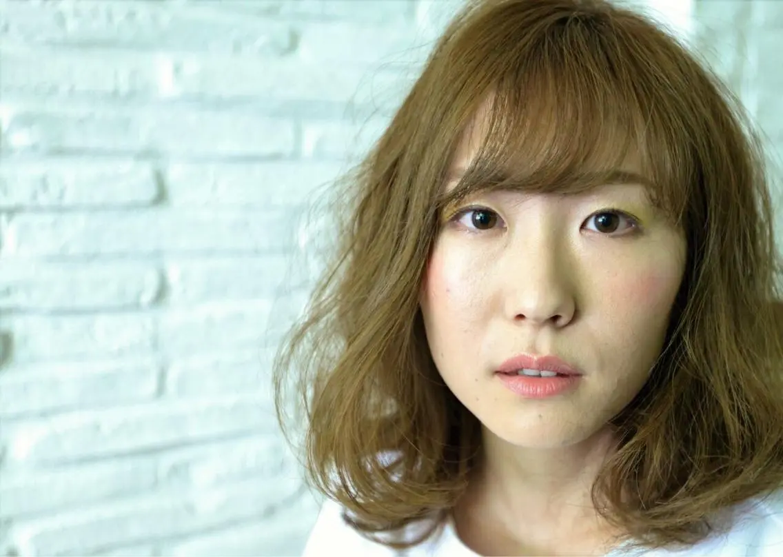 ミディアム セミロング カラー 外国人風カラー 薗部 創生のヘアスタイル
