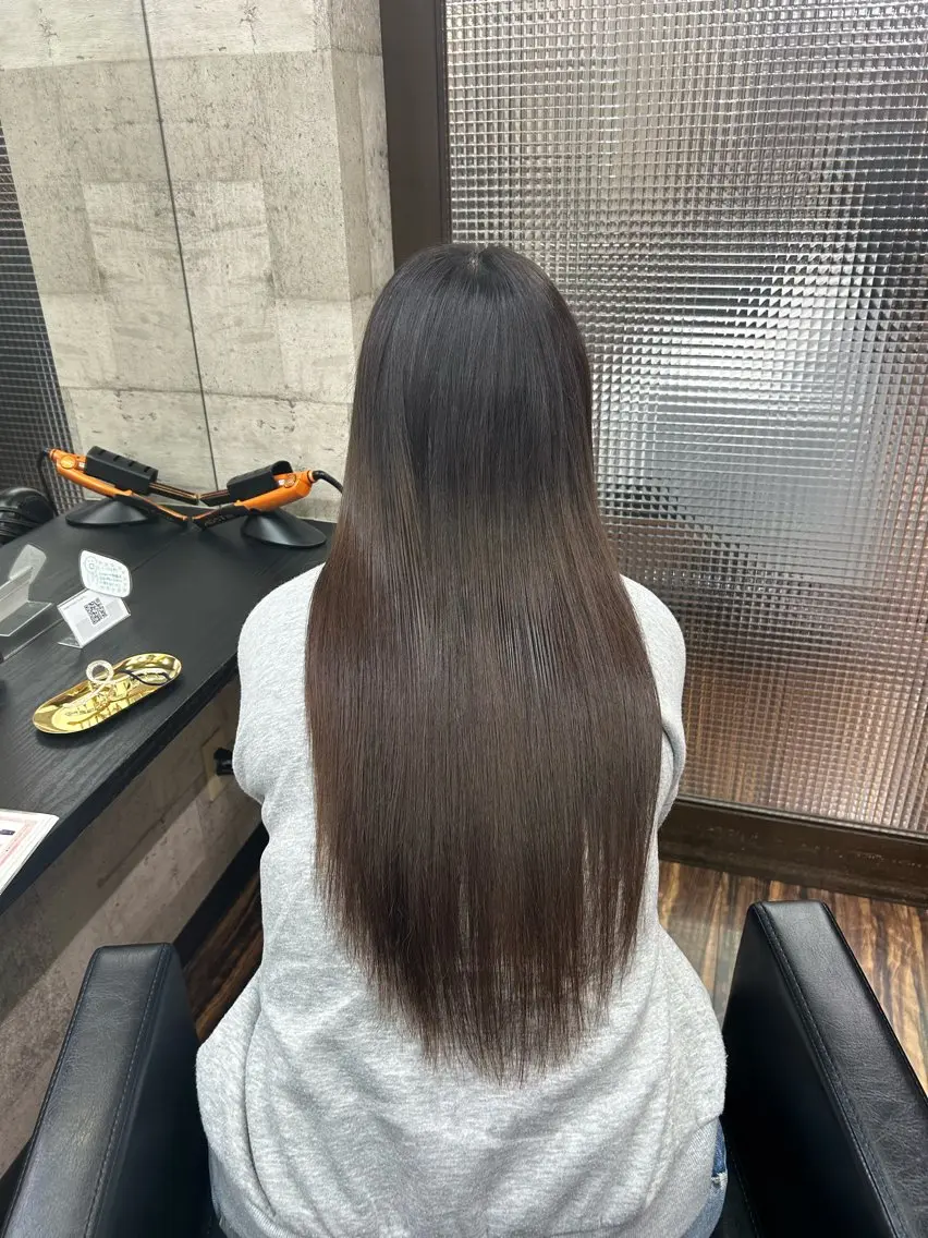 ロング トリートメント 縮毛矯正 トリートメント BALANCE ゆなのヘアスタイル