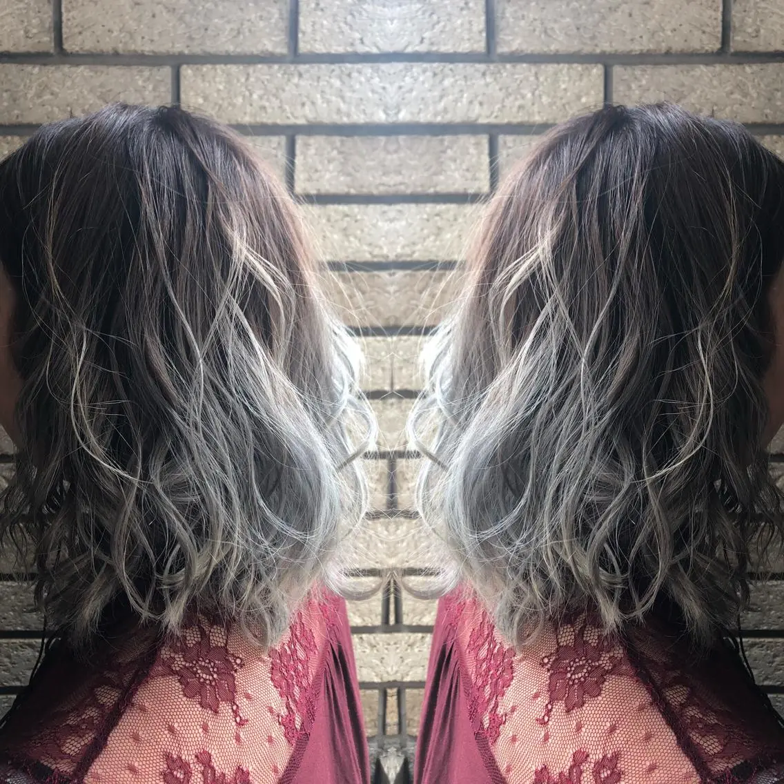 ミディアム ヘアカラー トリートメント 縮毛矯正の達人 ☆ 松本のヘアスタイル