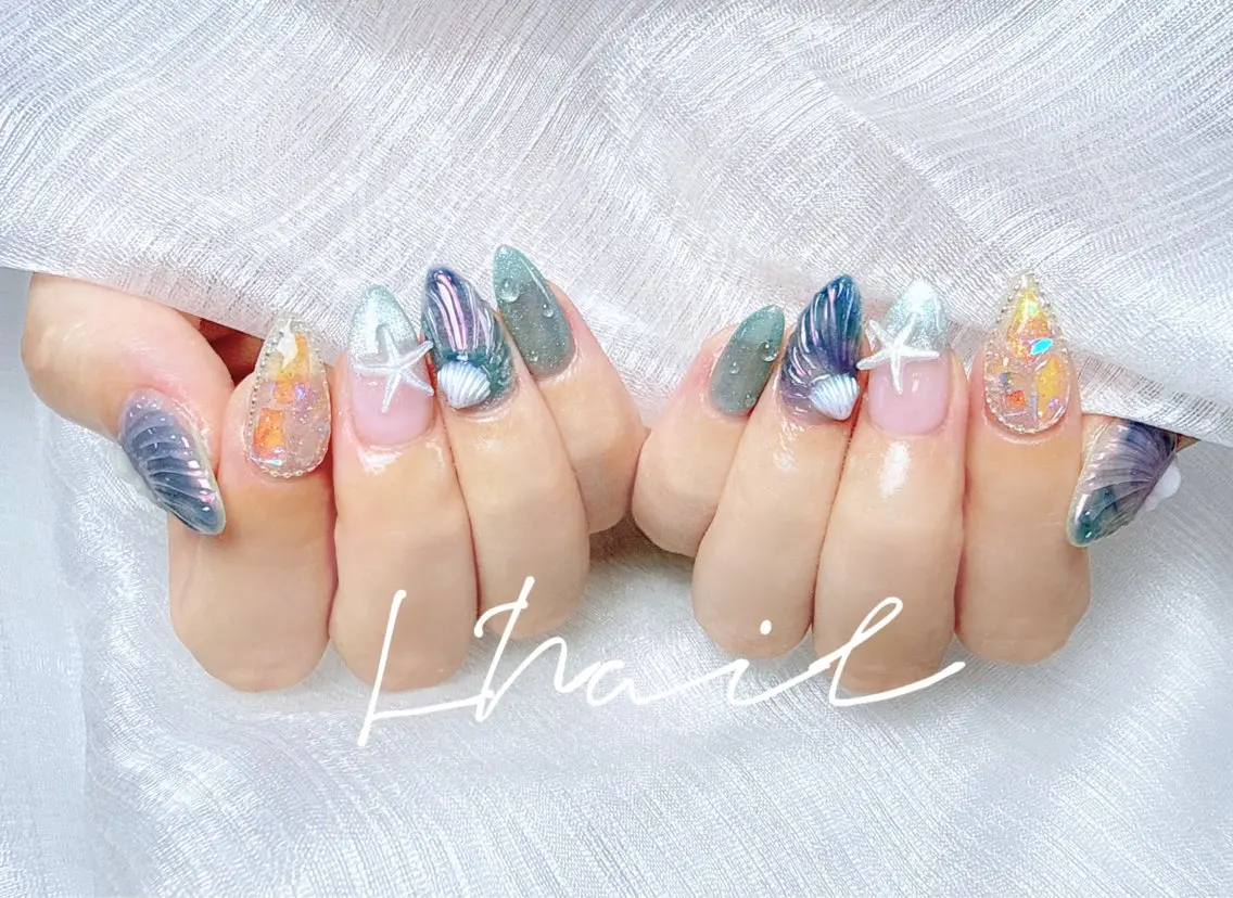 ネイル 持ち込み ハンドネイル ハンドケア L. Nailのネイルデザイン