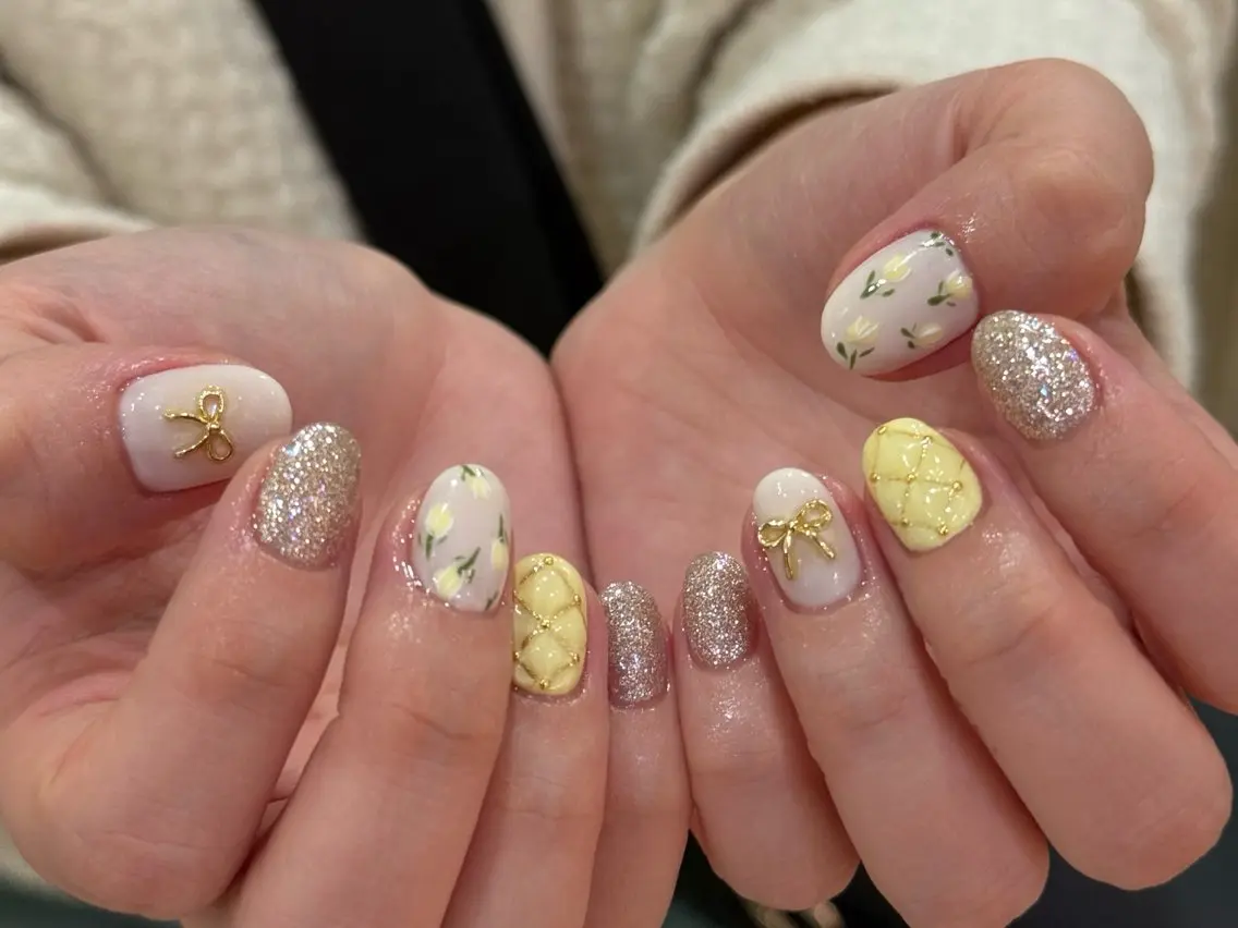 ネイル パステルネイル 春ネイル Bianca栄店 はるなのネイルデザイン