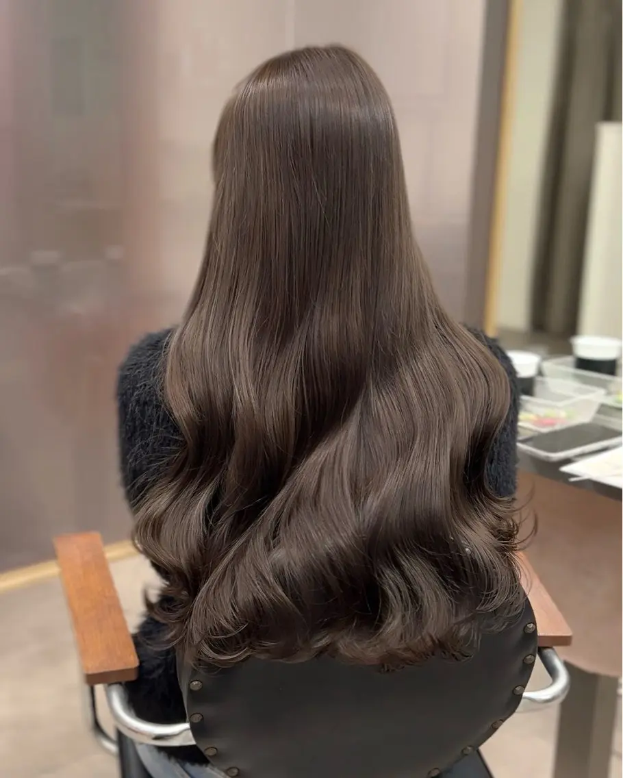 ロング カラー ベージュカラー 透明感カラー ヘアカラー 大阪梅田/ 楽人(らくと)のヘアスタイル