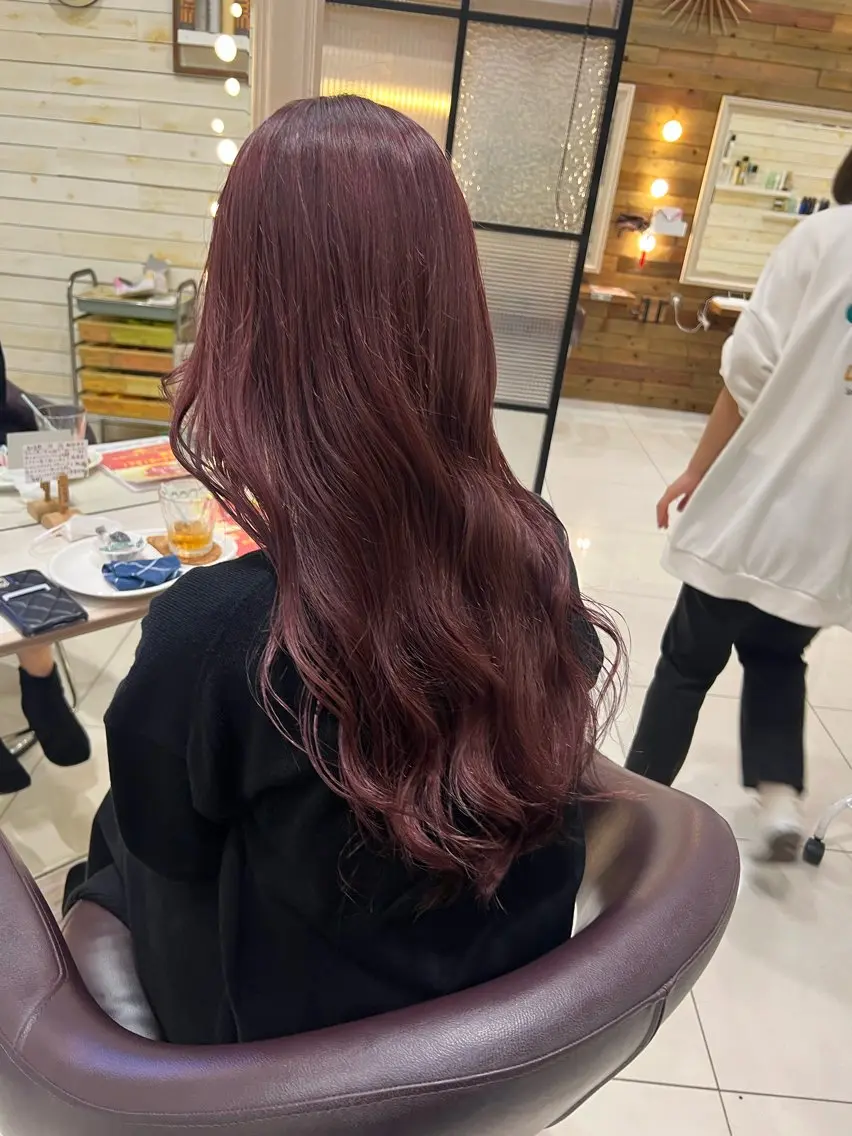 3回目の来店まで使える❕リピーターさんおかえりなさいカット+トリートメント成分配合パールカラー+プチトリートメント🫧の写真