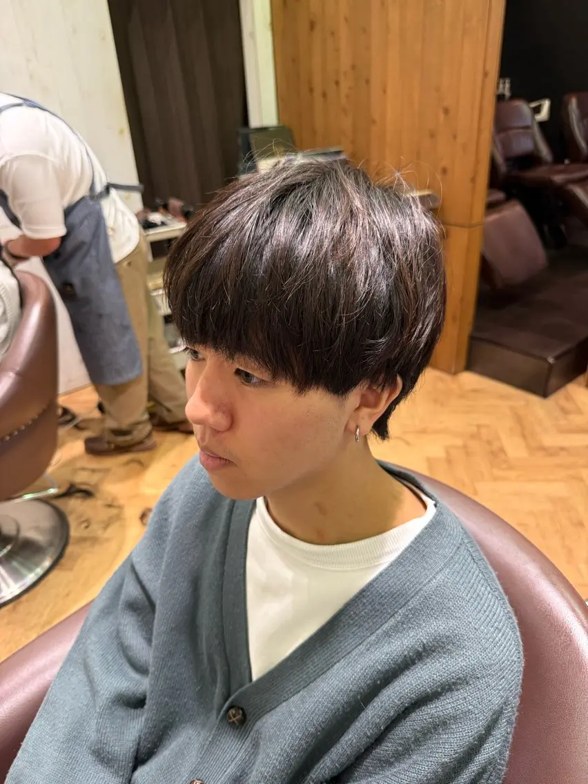 ショート メンズ マッシュ ショートヘア 溝口 槙里也のヘアスタイル