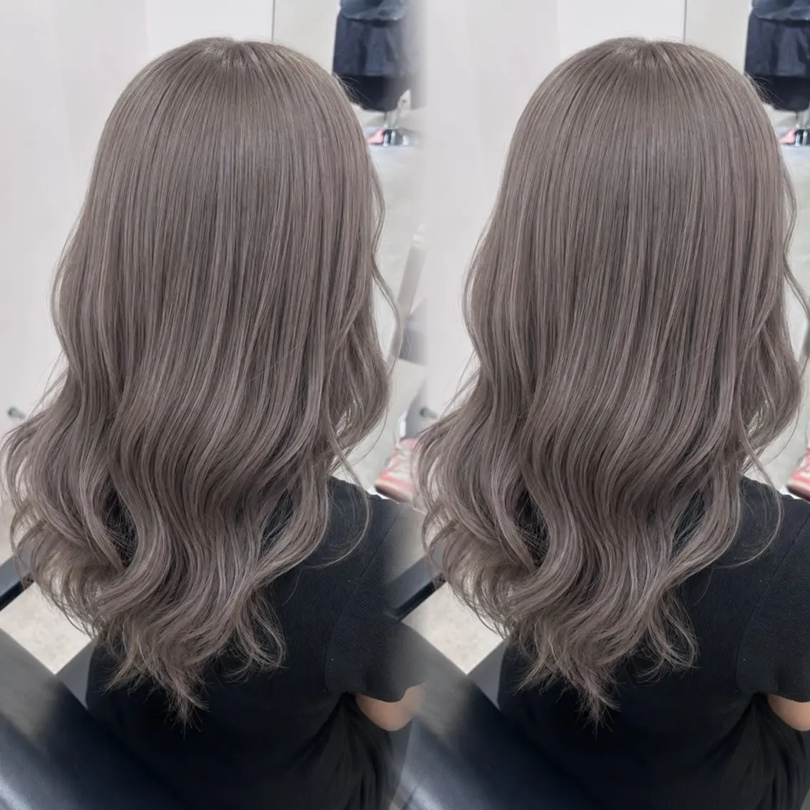 セミロング ヘアカラー moe/名古屋 /ブリーチモデルのヘアスタイル